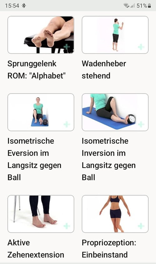 Anteriores Knöchelimpingement Übungsprogramm